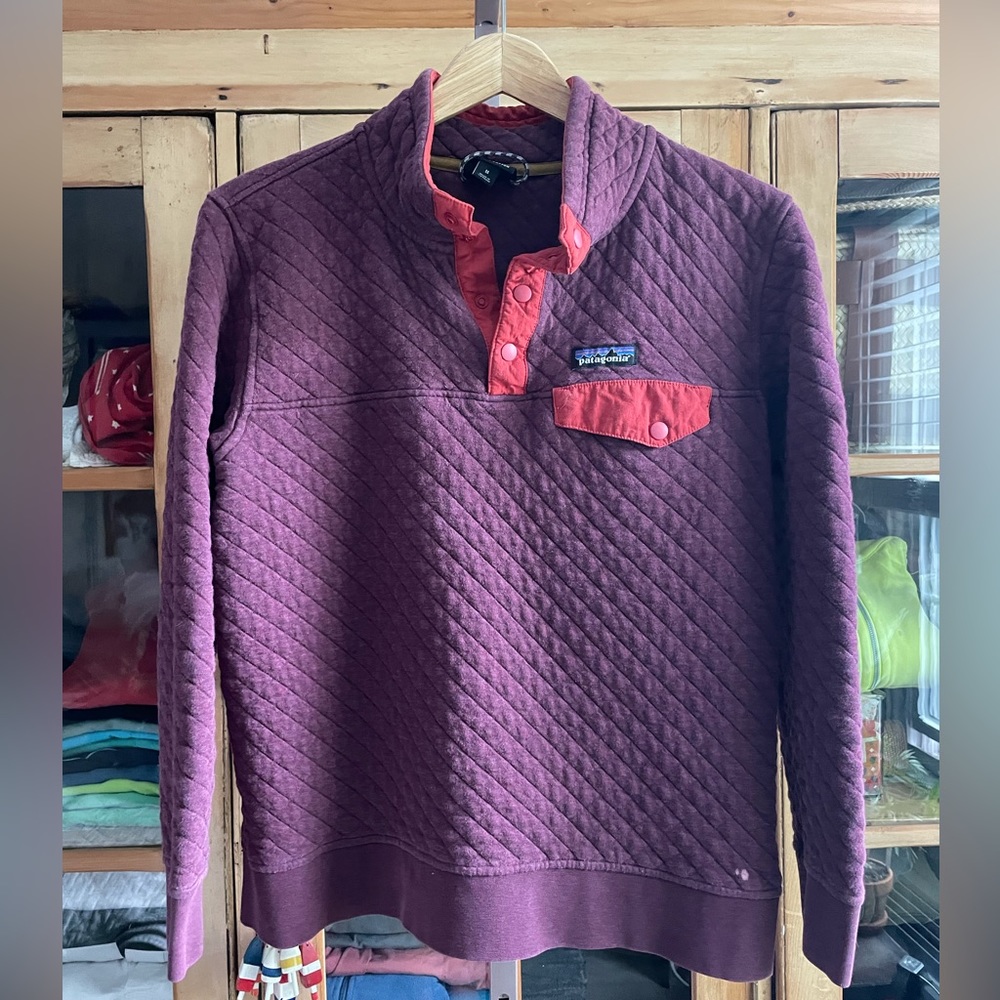 Patagonia quilted quarter-snap sweatshirt - women’s medium